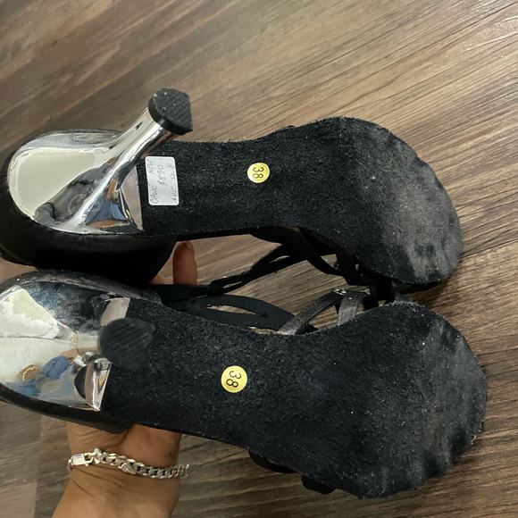 Nikolay Vaco sz 38 black salsa‎ ballroom dance Shoes - Picture 5 of 8